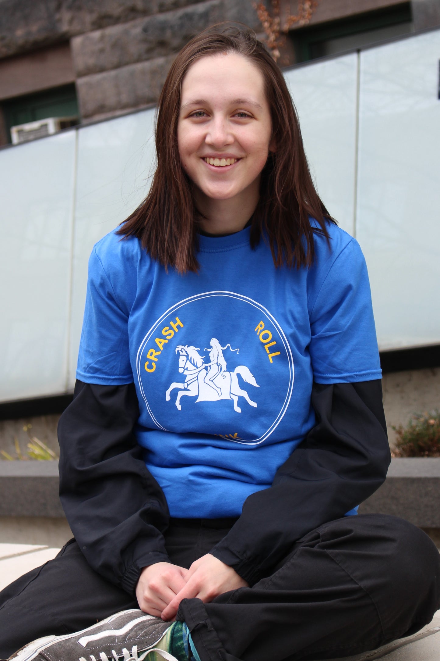 "Crash. Roll. Drink." LGMB T-Shirt (Blue)