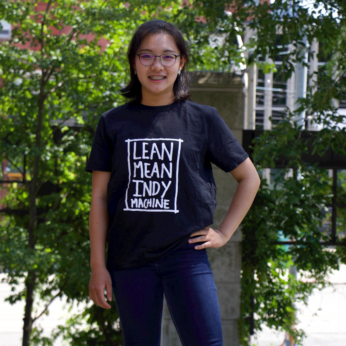 "Lean Mean Indy Machine" T-Shirt (Black)