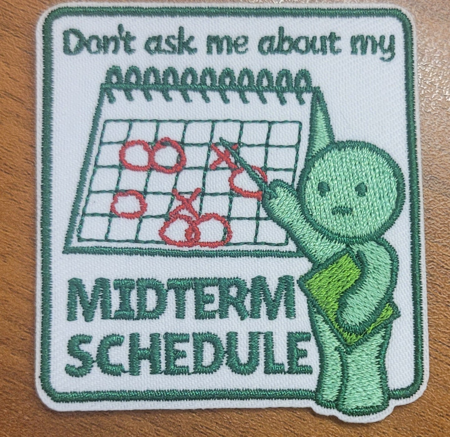 Smiski Don't ask me about my midterm schedule ('25 October Patch of the Month)