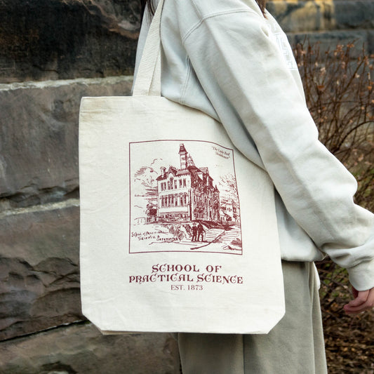 "Little Red Skulehouse" Tote Bags