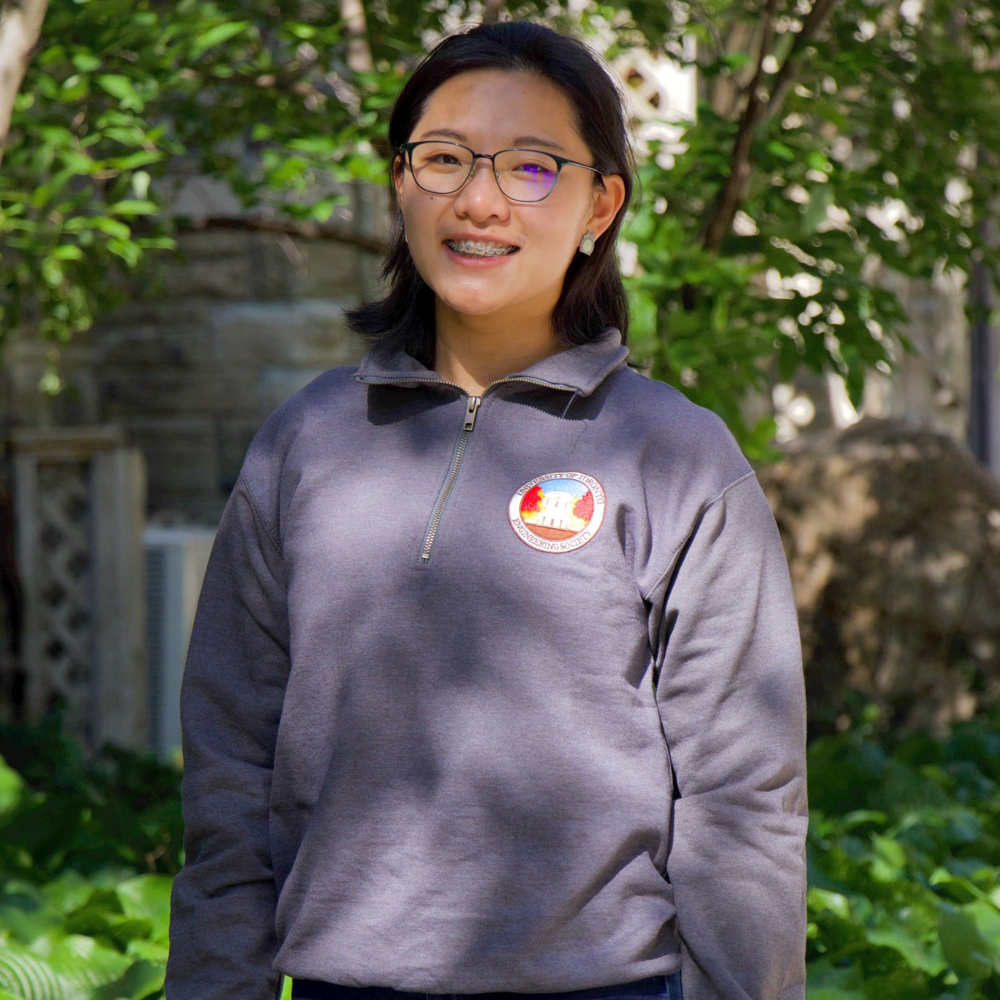 Eng S'mores Fall 1/4-Zip - Dark Grey