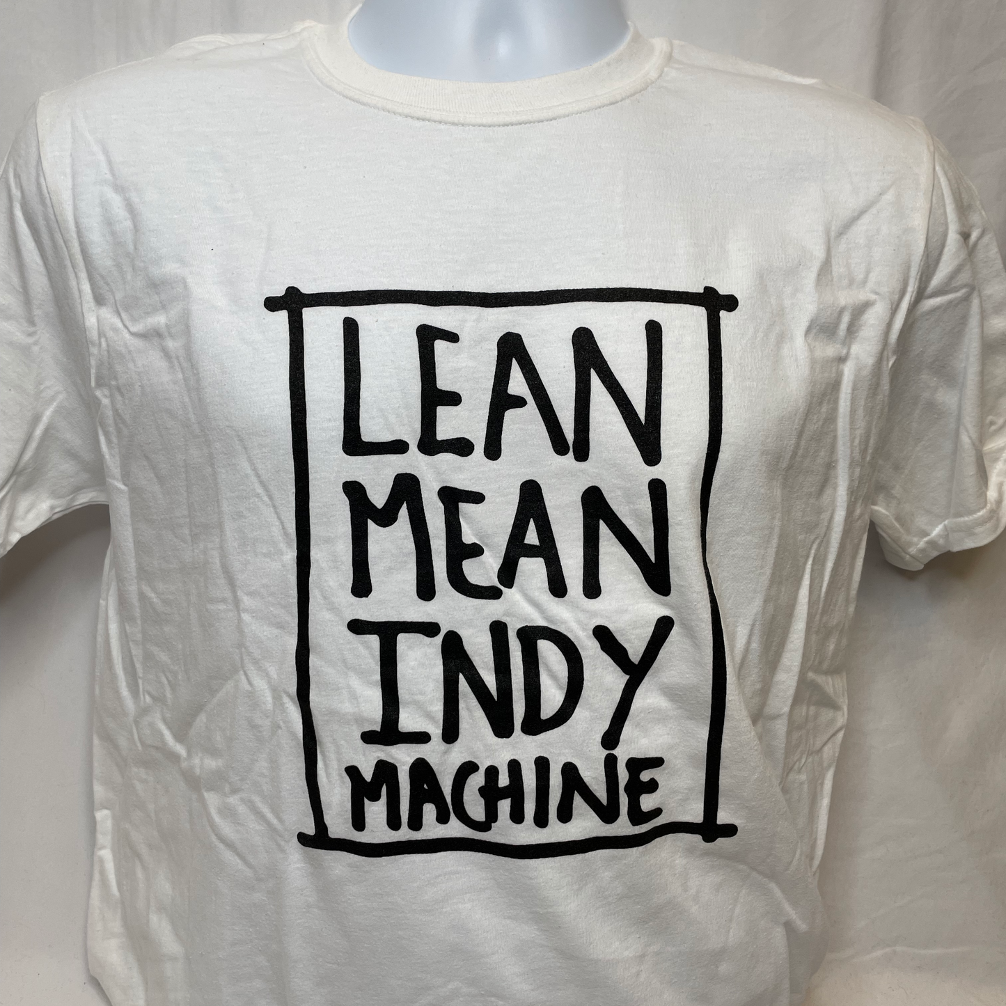 "Lean Mean Indy Machine" T-Shirt (White)