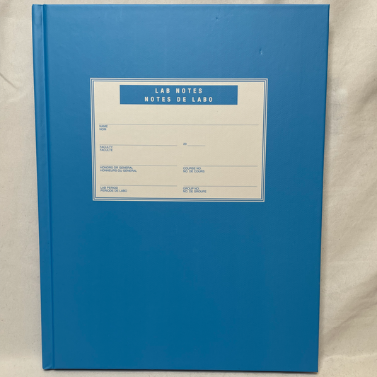 Lab Notebook (Blue)