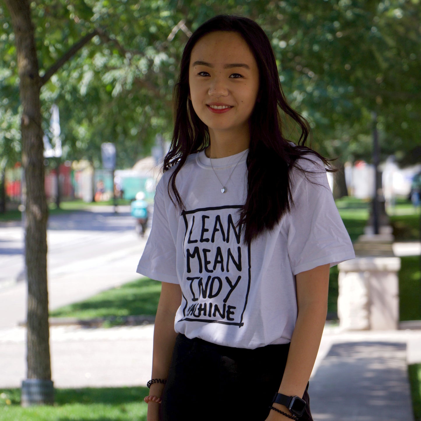 "Lean Mean Indy Machine" T-Shirt (White)